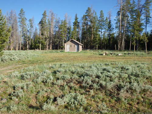 GDMBR: We had set up our emergency camp very near an informal camping area with toilets.